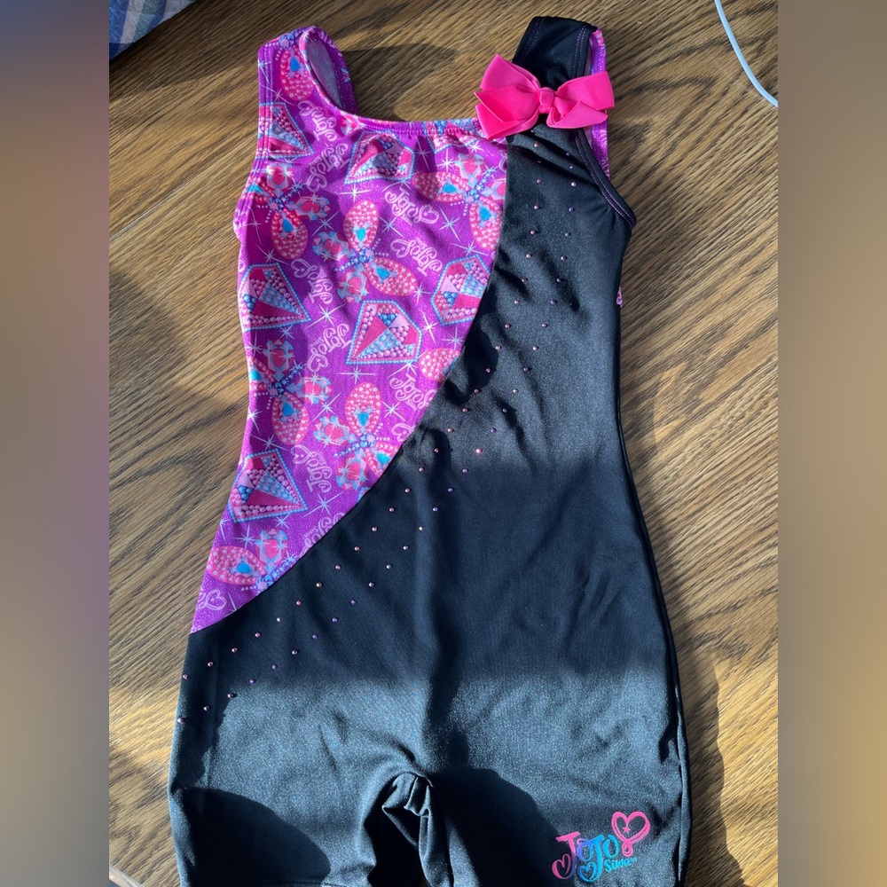 NWOT JoJo Siwa Danskin Pink and Black Girls' Leotard Size 8/10
